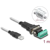 DeLOCK Adapter USB 2.0 Type-A to 1 x Serial RS-422/485 male with 6 pin terminal block 5 V 1 m