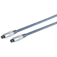 KASH S-Conn 69006-1.0MHQ Toslink Digitale audio Aansluitkabel [1x Toslink-stekker (ODT) - 1x Toslink-stekker (ODT)] 1 m Blauw Vergulde steekcontacten