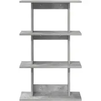 vidaXL Wandplank Muurmontage Betongrijs 56 x 20 x 90 cm Bewerkt hout