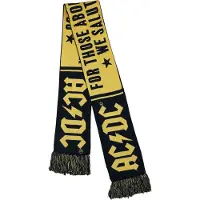 AC/DC Sjaal - Soccer Scarf - voor Mannen - zwart-geel | Maat Standard