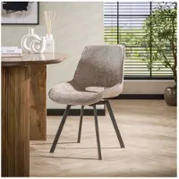 Meubelplaats Eetkamerstoel swivel. VPE4 - Rich zandkleur - eetkamerstoelen set van 4