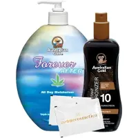 Australian Gold SPF 10 Spraygel met bronzer + Forever After + 2 Verfrissingsdoekjes