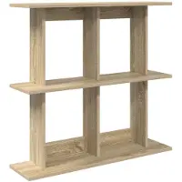 vidaXL Wandplank Muurmontage Sonoma Eiken 80 x 20 x 75 cm Bewerkt hout