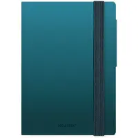 Legami Pocket Agenda 2026-2027 - 16mnd - Week op 1 pagina + notitiepagina - Vegan lederen omslag - deep teal
