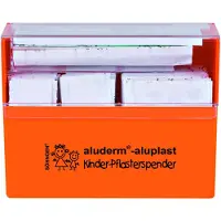 Aluderm® Pleisterdispenser aluderm-aluplast, incl. wandhouder, met schaar, 115 wondpleisters