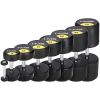 HMS Gummen Hantel 1 KG - Ideaal voor Krachttraining