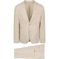 Suitable Washed Linen Suit Ecru | Off-White | Maat 46
