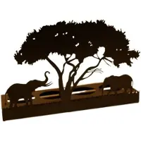 LONGZIMING -Teelichthouder - Kaarsenstandaard - Decoratieve Verlichting - Creatieve Licht En Schaduw Effecten - Vouwbaar Ontwerp - Ijzer - Dierenthema Design - Ruimtebesparende Opslag - 2 Stuks