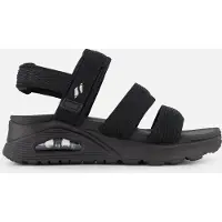 SKECHERS Uno Sandalen zwart Textiel Maat 40
