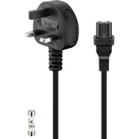 Pro UK Mains Connection Cable, 1.5 m, Black