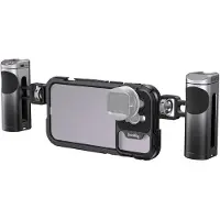 SmallRig 4078 Mobile Video Cage Kit (Dual Handheld) for iPhone 14 Pro Max