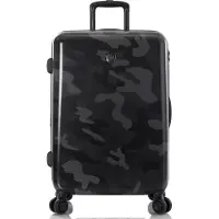 Heys Black Camo 4 wielen Trolley M 66 cm met uitbreidingsplooi zwart