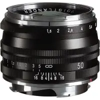 Voigtländer Nokton 50mm f/1.5 II MC VM Leica M-mount objectief Zwart