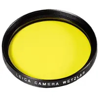 Leica 13073 Filter Yellow E49 zwart
