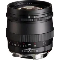 Voigtländer Ultron 75mm f/1.9 M.C. VM Leica M-mount objectief Zwart