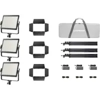 Godox Litemons LP1200R K3 RGB LED Light Panel 3-light Kit Zwart