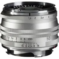 Voigtländer Nokton 50mm F/1.5 II M.C. Leica M Mount zilver