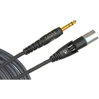 D'addario And Co CUSTOM SERIES MICROPHONE CABLE XLR MALE TO 1/4 INCH 10 FEET