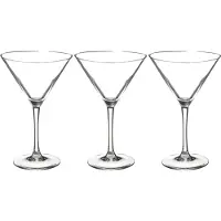 Secret De Gourmet Cocktailglazen - 12x stuks - martiniglazen - 210 ml - transparant