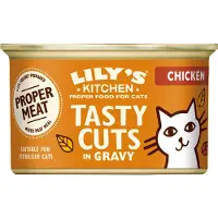 Lily's Kitchen simply chicken tasty cuts in gravy - 24x85 gr - Kattenvoer - Kattenbrokken