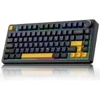 EPOMAKER x AULA F75 - Zwart - Mechanisch Draadloos Toetsenbord - 75% - QWERTY - Gaming Keyboard - Reaper Switch