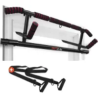 DH FitLife - Optrekstang voor deurkozijnen - Zonder schroeven - Incl. Slingtrainer - Voor deurkozijnen 70-92 cm