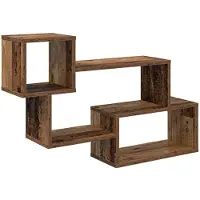 vidaXL Zwevende plank Muurmontage Oud hout 87 x 20 x 55 cm