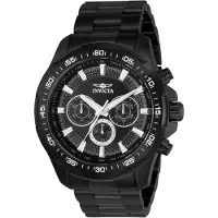 Invicta Speedway 22785 Heren Horloge - Quartz Uurwerk - Roestvrij Staal met zwarte Wijzerplaat - 48mm