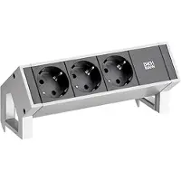 Bachmann DESK2, 3x CEE7/3 stopcontacten, 0,2 meter