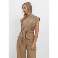 Ibana Dames Tops & T-shirts Tavir - Camel - Maat 34