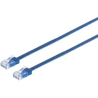 S-Conn Patchkabel-Flachkabel U/UTP cat. 6 slim blau 0,25m