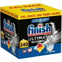 Finish Ultimate Infinity Shine Citroen Vaatwastabletten - 3 x 80 = 240 capsules - Voordeelverpakking