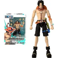 Bandai - Anime Heroes - One Piece - Portgas D. Ace Figuur 17 cm - Officieel gelicenseerd One Piece - Ace Action Figure - 36934