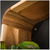 Meubelplaats Wandschap set/3 vierkant - Massief acacia naturel