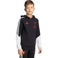 Adidas Liverpool Hoodie 2026-2027 Kids Zwart Wit Rood
