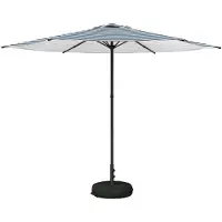 vidaXL Tuinparasol met voet 300 x 300 cm Polyester Rechthoekig