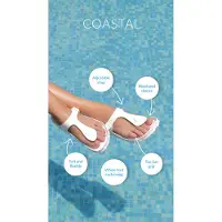 Original Brands Coastal vegan slides podologisch goedgekeurd slipper -