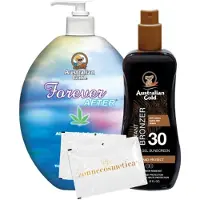 Australian Gold SPF 30 Spraygel met bronzer + Forever After + 2 Verfrissingsdoekjes