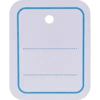 Agipa prijskaartjes 39 x 55 mm, geperforeerd, gelinieerd