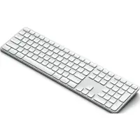 Satechi Slim EX3 draadloos toetsenbord – Bluetooth 5.3 kanalen – Compatibel met iOS, Android, Windows, MacOS – Energiezuinige modus met 12 maanden levensduur - Grijs