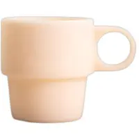 Homla PALLORA Beige glas met handvat, 250 ml