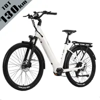 TTGO Z3 Elektrische Fiets – 27.5 Inch Stadsfiets – 720Wh Accu – Achterwielmotor – Actieradius tot 130 km – Shimano 7 Versnellingen – Hydraulische Schijfremmen – Wit