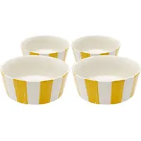 Kare design Kommen Cocina geel en wit Ø14cm (4/set)
