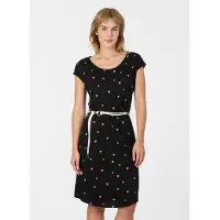 Ragwear Mini-jurk - LILITHE PRINT - XS tot L - voor Vrouwen - zwart - Maat L