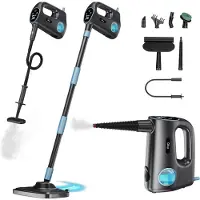 Olvy 14-in-1 Stoomreiniger - Dweilfunctie - Touchscreen - 125° Stoom – Mop - Tapijtreiniger – Vlekkenreiniger – Zetelreiniger - Handstoomreiniger – 5M Snoer