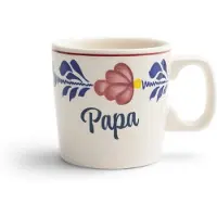 Boerenbont Beker 230ml Papa 6 Stuks Wit wit Aardewerk Beker