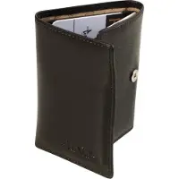 Tony Perotti Furbo Pure Mini creditcardhouder met papier- en kleingeldvak - Zwart