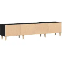 vidaXL TV-kast, 180 x 31,5 x 40 cm, zwart, eikenlook