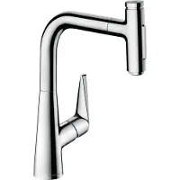 Hansgrohe talis select m51 m5117-h220 eengreeps keukenmengkraan met uittrekbare vuistdouche, chroom