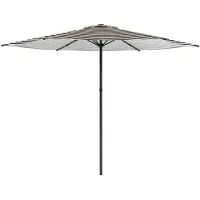 vidaXL Tuinparasol 300 x 300 cm Polyester Rechthoekig Zwart en Wit